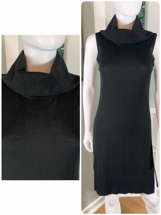 White House Black Market Dresses & Skirts - NWT New White House Black Market Cowl Neck Mini Dress Sheath Knit Sleeveless XS